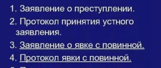 Протокол принятия устного заявления о преступлении (образец заполнения)